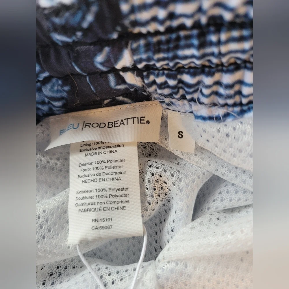 Bleu Rod Beattie Boys Swim Trunks Geometric Pattern NWT